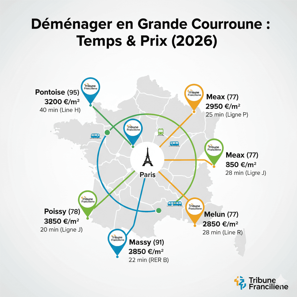 Déménager en Grande Couronne : Le top 5 des villes les mieux desservies pour les actifs